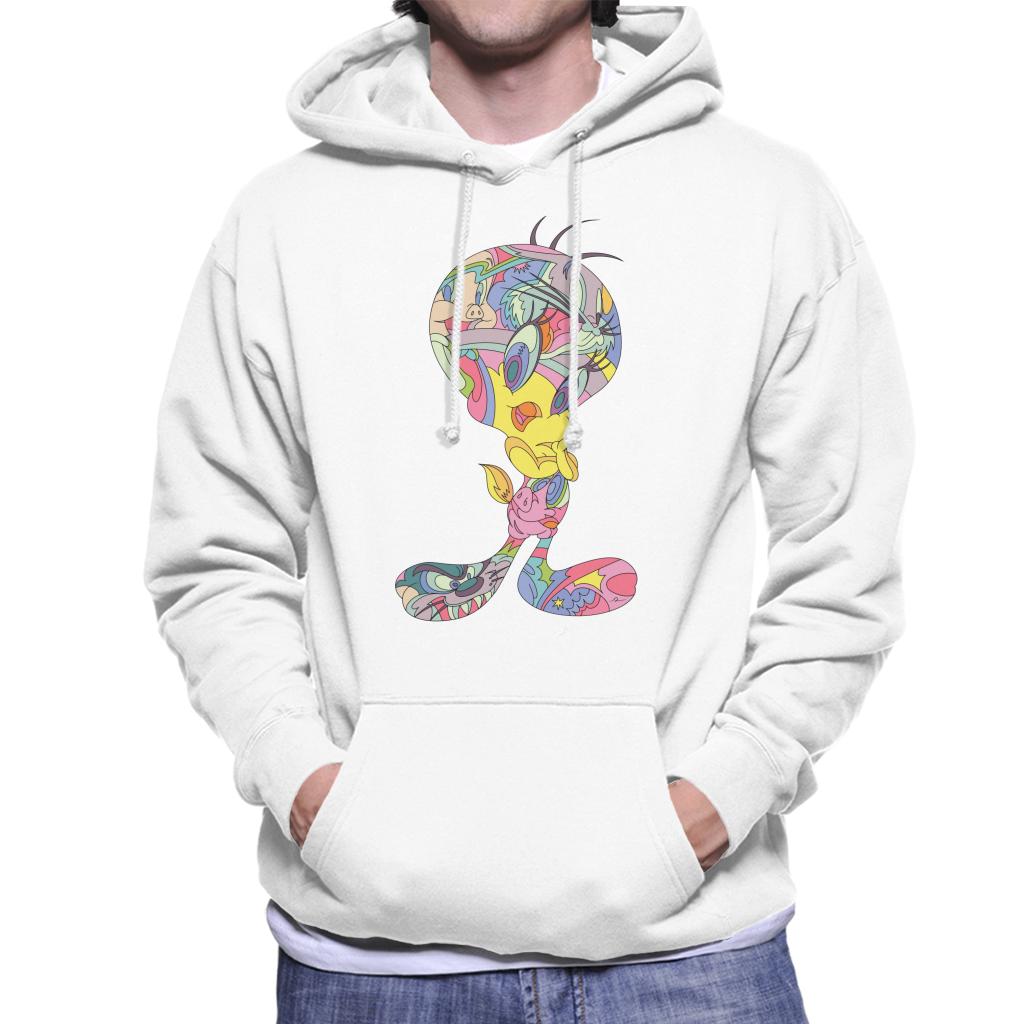 Looney Tunes Tweety Abstract Art Men's Hooded Sweatshirt product image 1