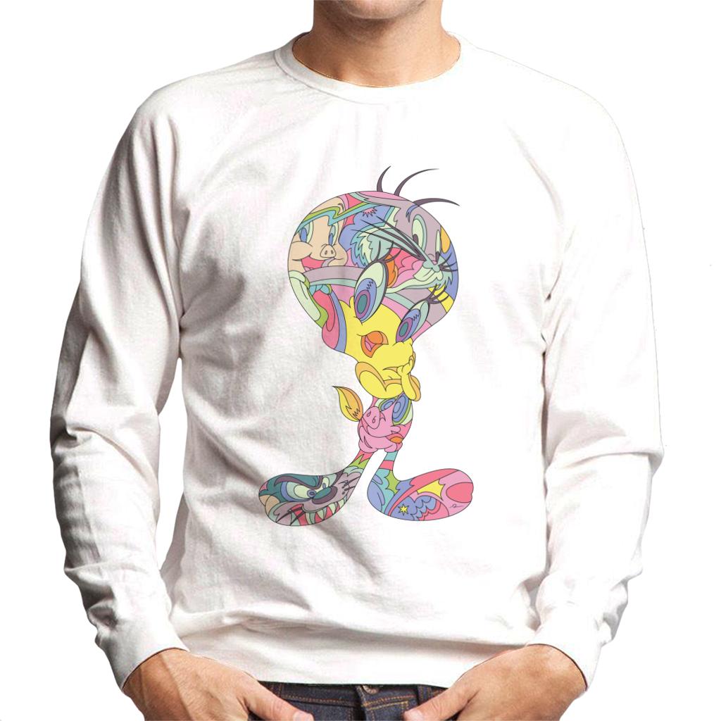Looney Tunes Tweety Abstract Art Men's Sweatshirt product image 1
