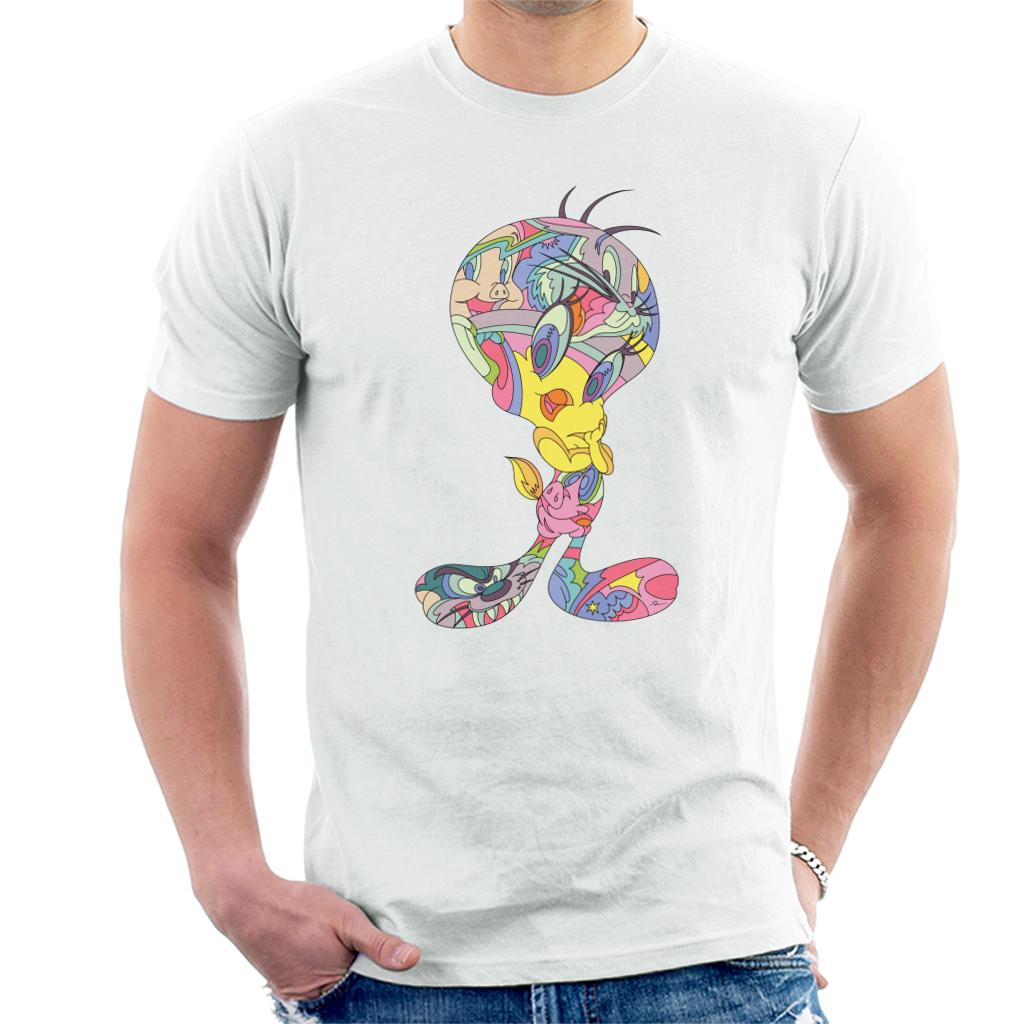 Looney Tunes Tweety Abstract Art Men's T-Shirt product image 1