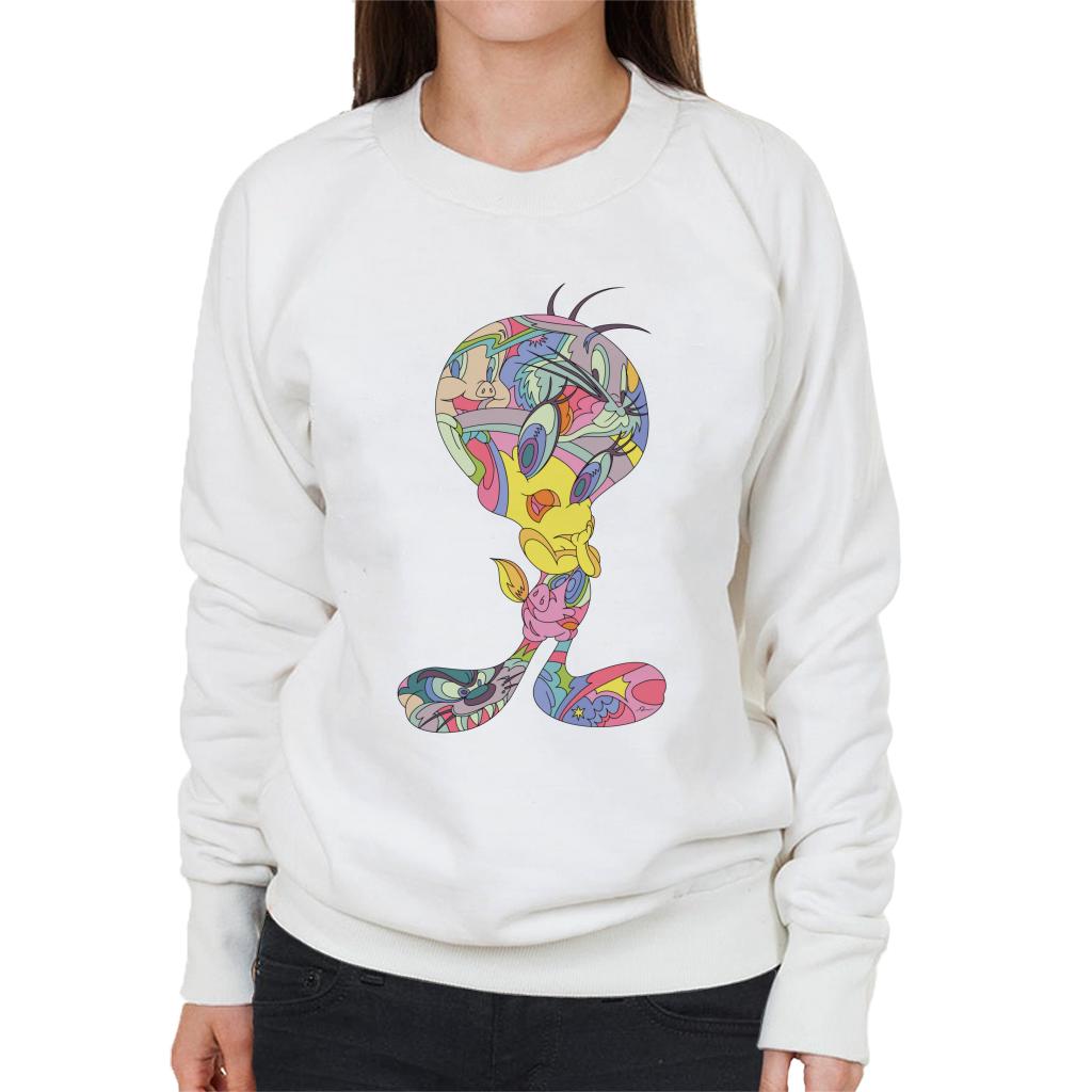 Looney Tunes Tweety Abstract Art Women's Sweatshirt product image 1