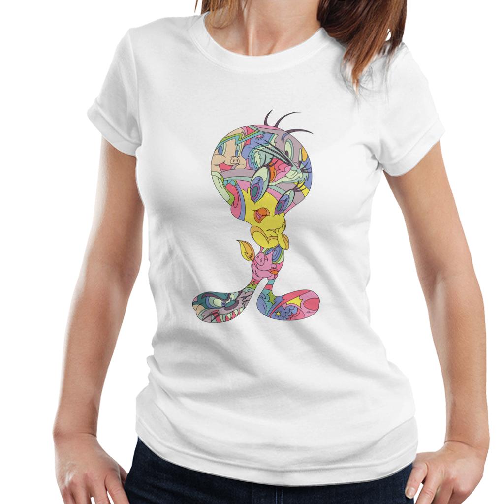 Looney Tunes Tweety Abstract Art Women's T-Shirt product image 1