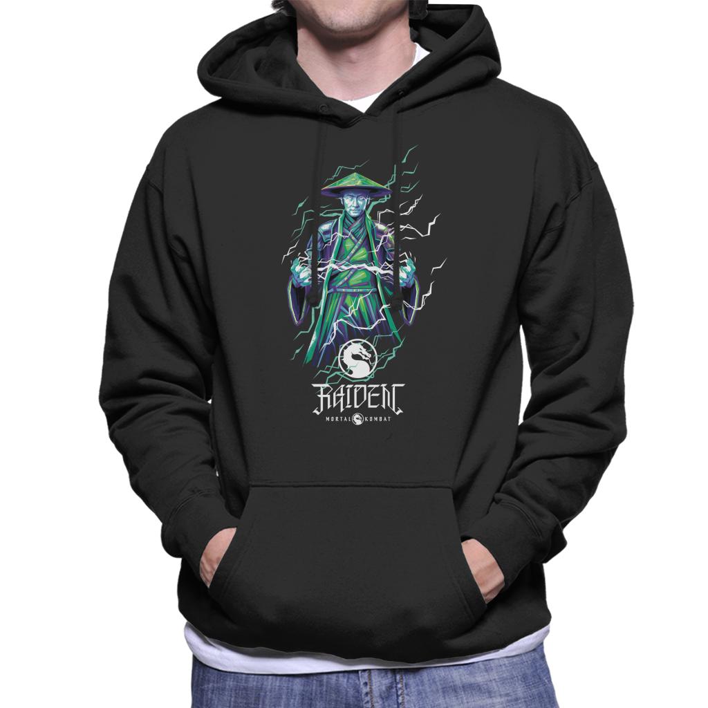 Mortal Kombat Raiden Lightning Bolt Charge Men's Hooded product image 1