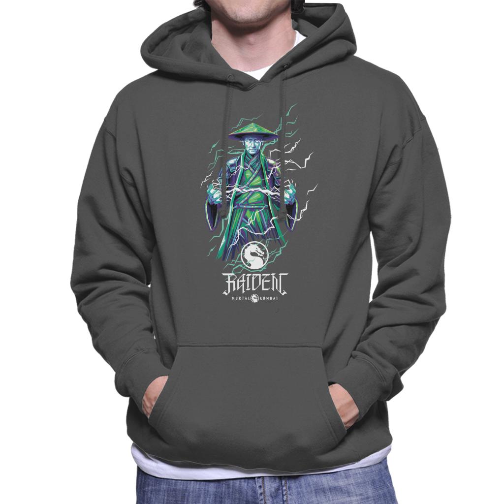 Mortal Kombat Raiden Lightning Bolt Charge Men's Hooded product image 4