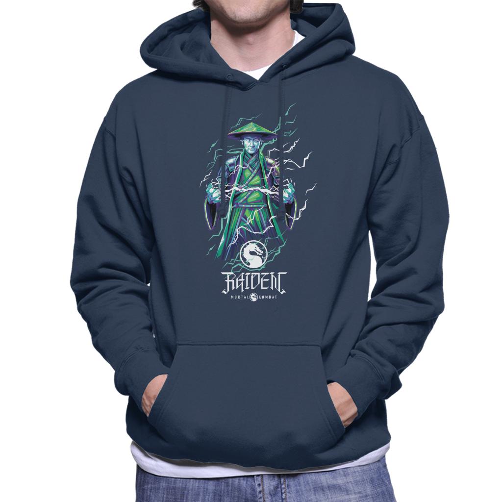 Mortal Kombat Raiden Lightning Bolt Charge Men's Hooded product image 6
