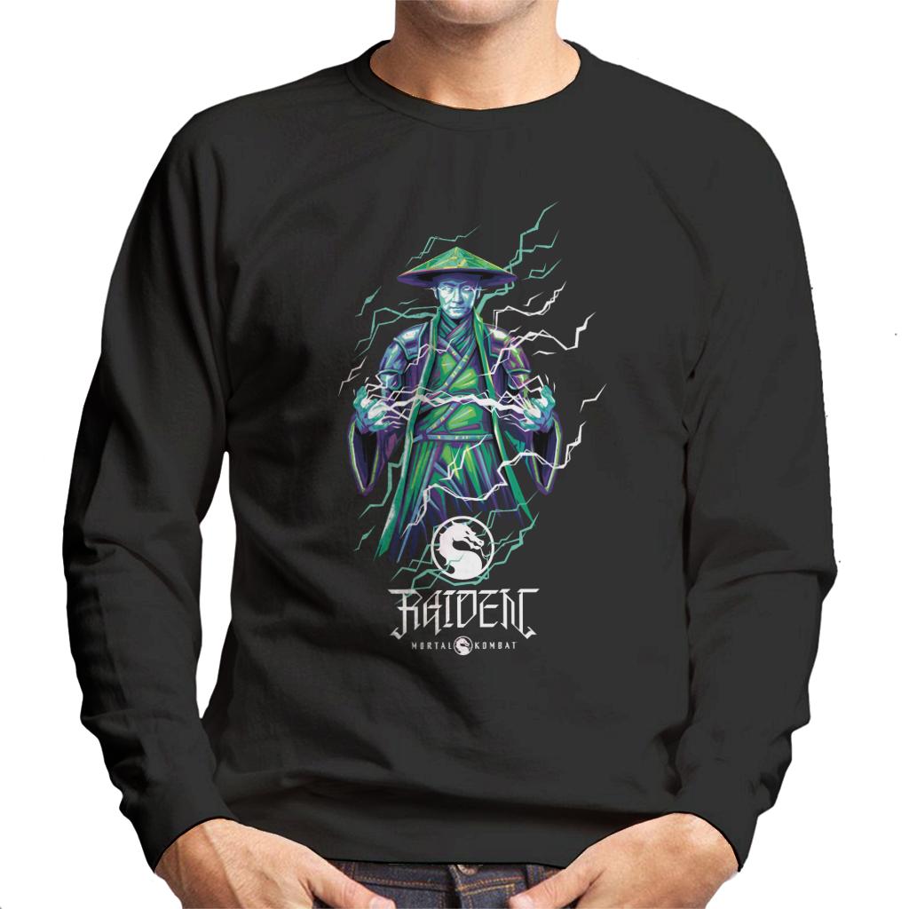 Mortal Kombat Raiden Lightning Bolt Charge Men's Sweatshirt product image 1