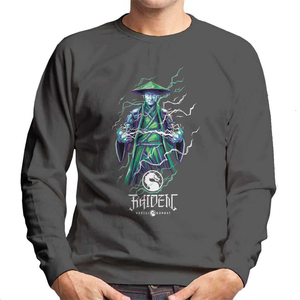 Mortal Kombat Raiden Lightning Bolt Charge Men's Sweatshirt product image 4
