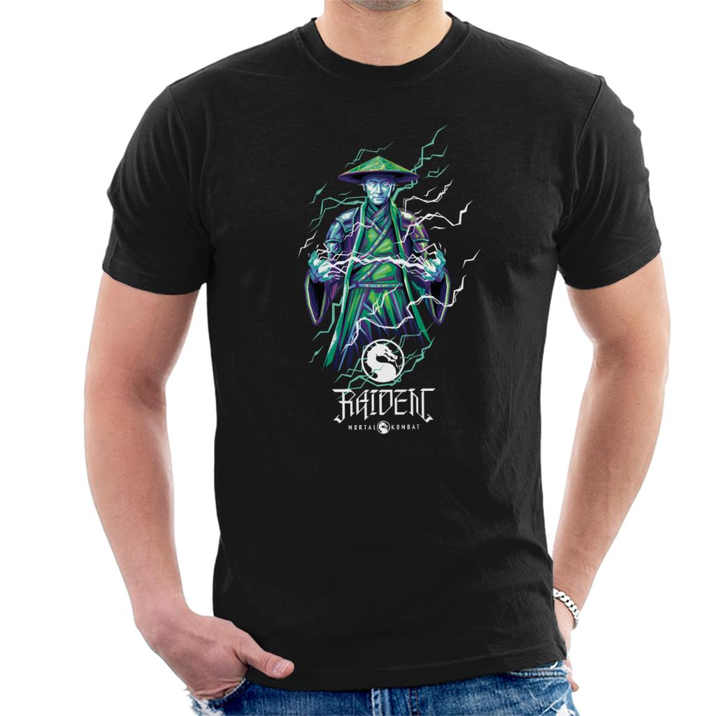 Mortal Kombat Raiden Lightning Bolt Charge Men's T-Shirt product image 1
