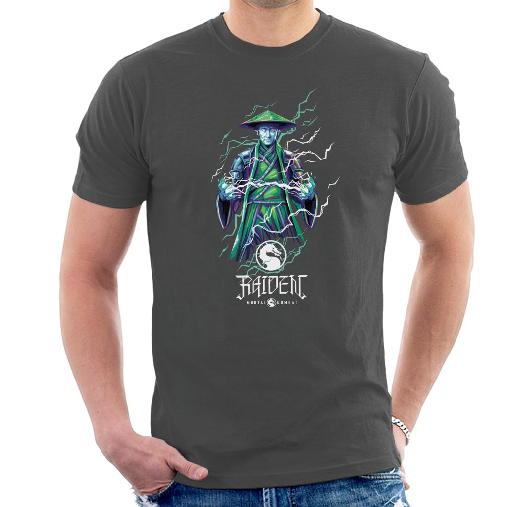 Mortal Kombat Raiden Lightning Bolt Charge Men's T-Shirt product image 4