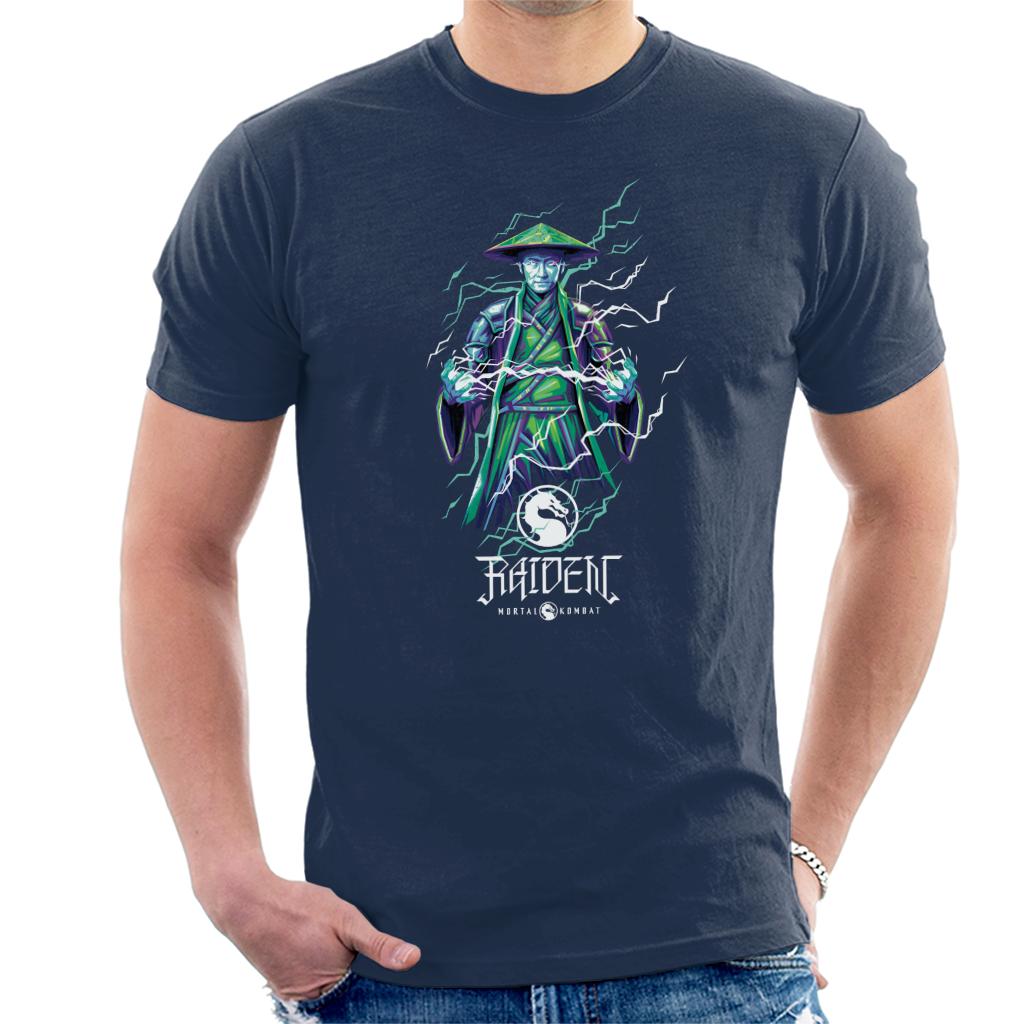 Mortal Kombat Raiden Lightning Bolt Charge Men's T-Shirt product image 6