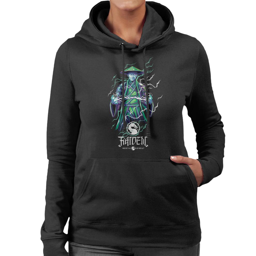 Mortal Kombat Raiden Lightning Bolt Charge Women's Hooded product image 1