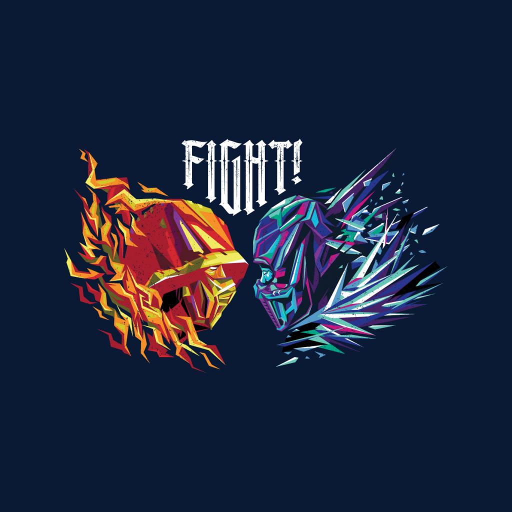 Mortal Kombat Scorpion Sub Zero Fight Men's T-Shirt product image 7