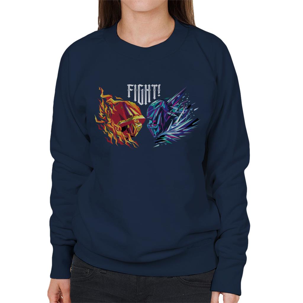 Mortal Kombat Scorpion Sub Zero Fight Women's Sweatshirt product image 6