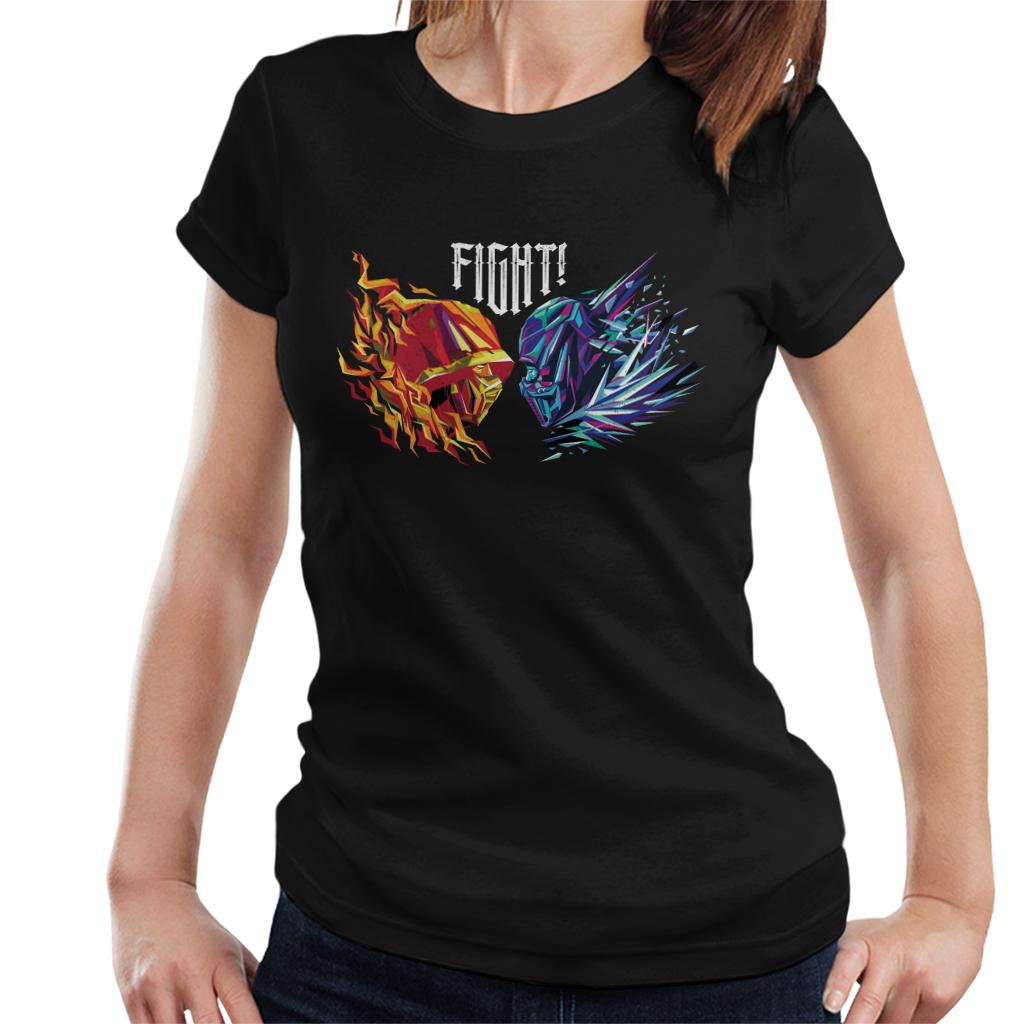 Mortal Kombat Scorpion Sub Zero Fight Women's T-Shirt product image 1