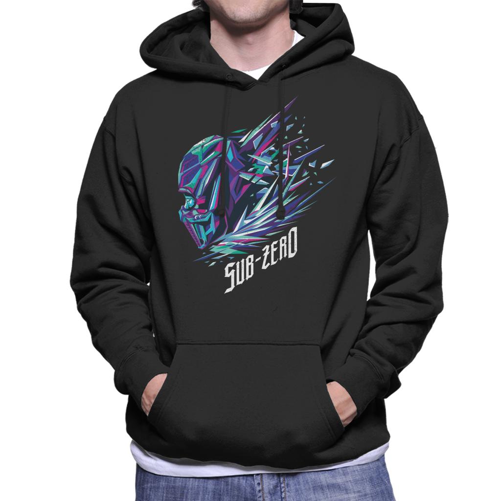 Mortal Kombat Sub Zero Head Men's Hooded Sweatshirt product image 1