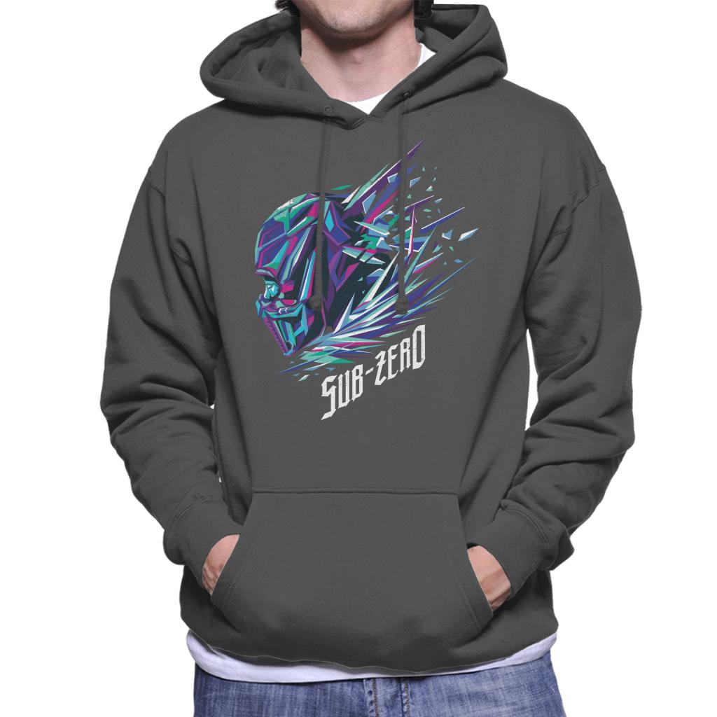 Mortal Kombat Sub Zero Head Men's Hooded Sweatshirt product image 4