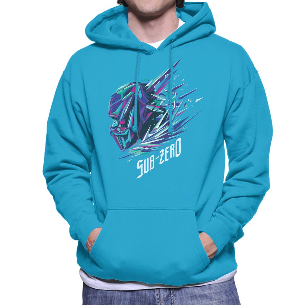 Mortal Kombat Sub Zero Head Men's Hooded Sweatshirt product image 6