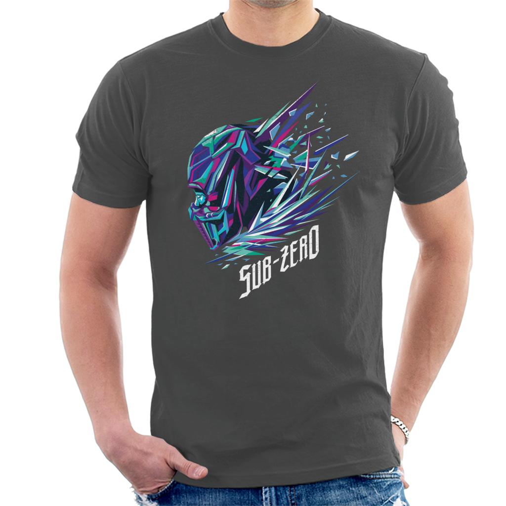 Mortal Kombat Sub Zero Head Men's T-Shirt product image 4