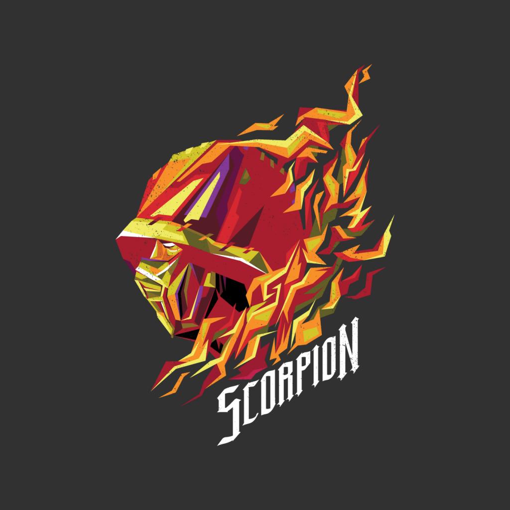 Mortal Kombat Scorpion Head Men's T-Shirt product image 5