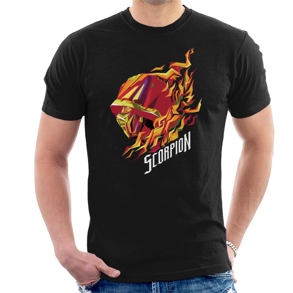 Mortal Kombat Scorpion Head Men's T-Shirt product image 1