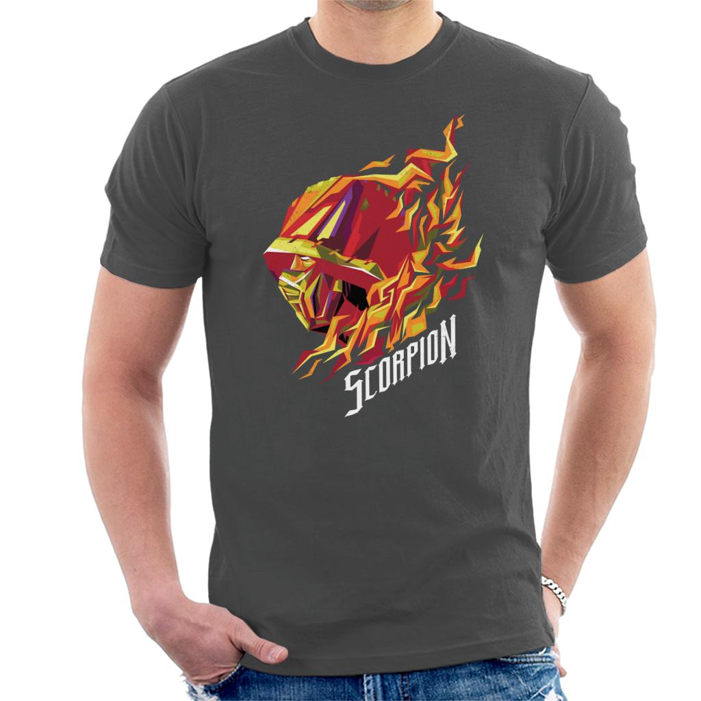 Mortal Kombat Scorpion Head Men's T-Shirt product image 4
