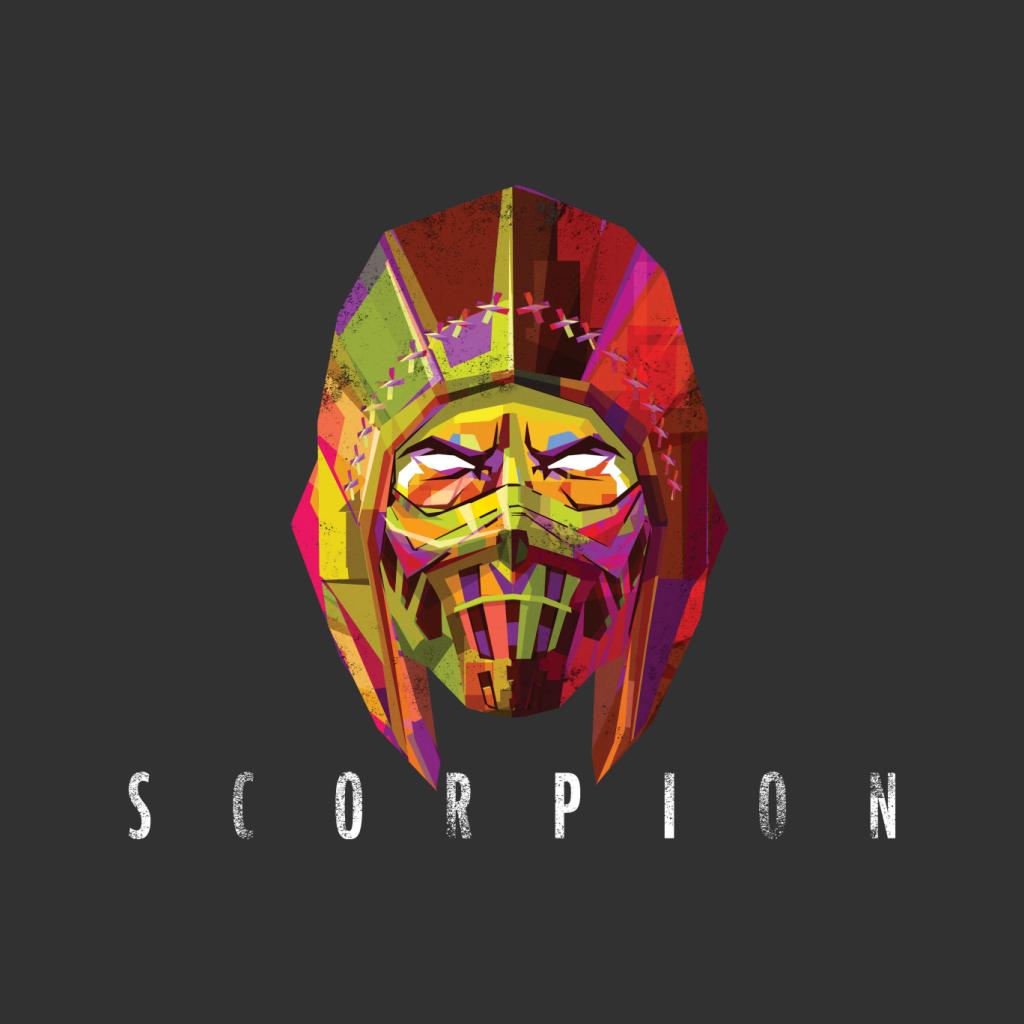 Mortal Kombat Scorpion Mask Men's T-Shirt product image 5