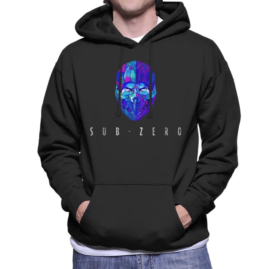 Mortal Kombat Sub Zero Mask Men's Hooded Sweatshirt product image 1