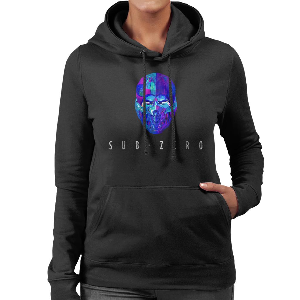 Mortal Kombat Sub Zero Mask Women's Hooded Sweatshirt product image 1