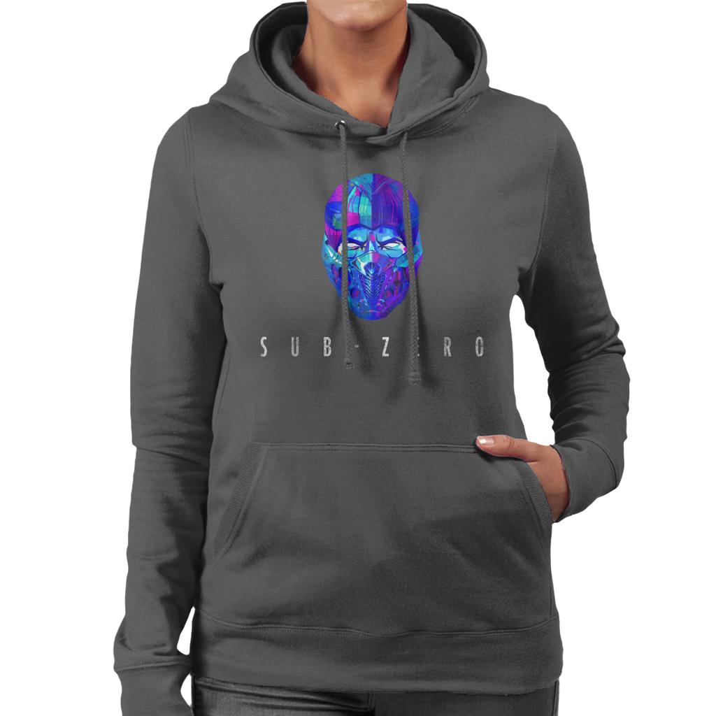 Mortal Kombat Sub Zero Mask Women's Hooded Sweatshirt product image 4