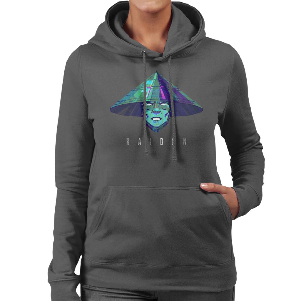 Mortal Kombat Raiden Face Women's Hooded Sweatshirt product image 4