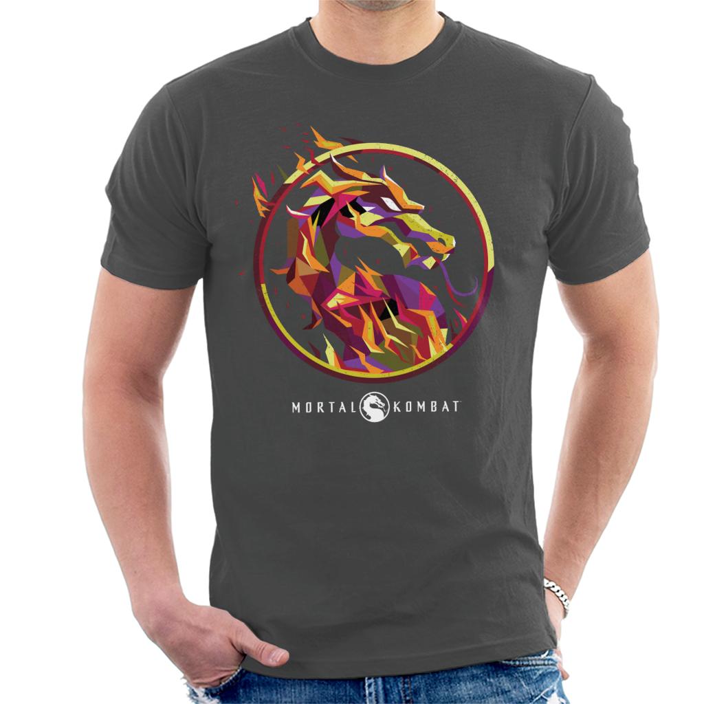 Mortal Kombat Scorpion Flame Art Logo Men's T-Shirt product image 4