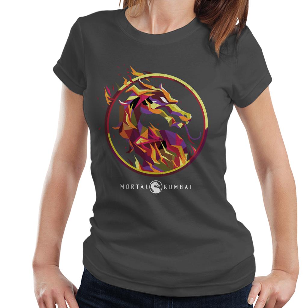 Mortal Kombat Scorpion Flame Art Logo Women's T-Shirt product image 4