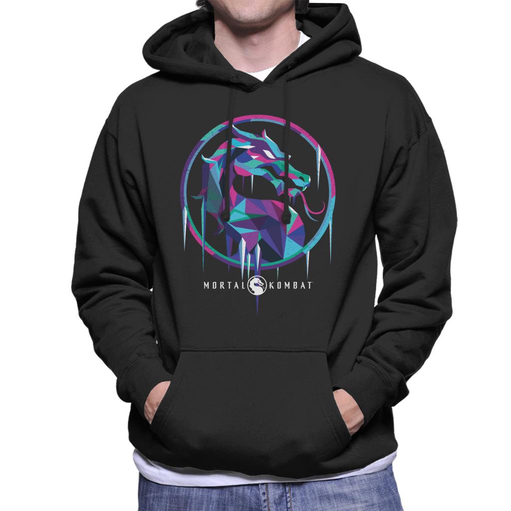 Mortal Kombat Sub Zero Ice Art Logo Men's Hooded Sweatshirt product image 1