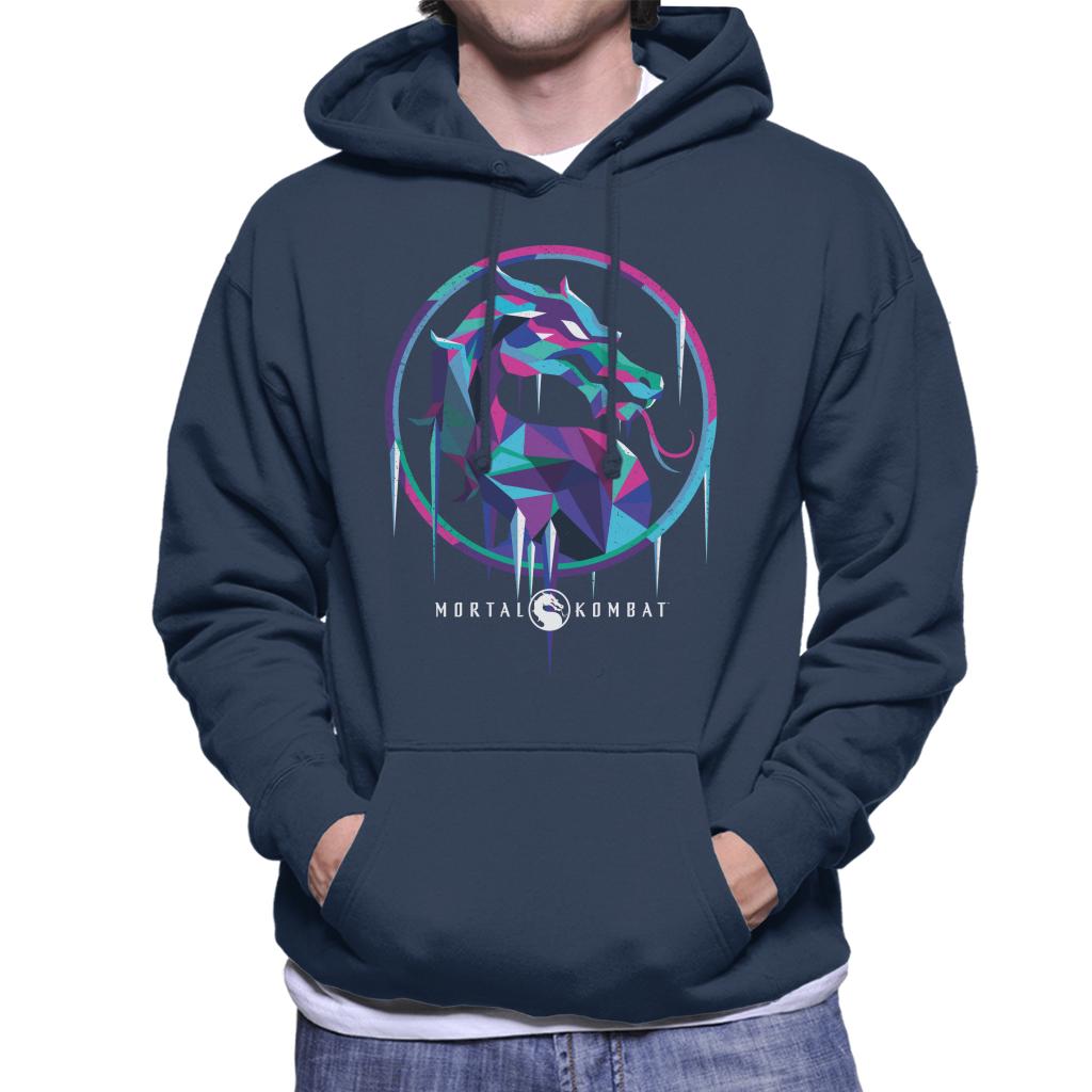 Mortal Kombat Sub Zero Ice Art Logo Men's Hooded Sweatshirt product image 4