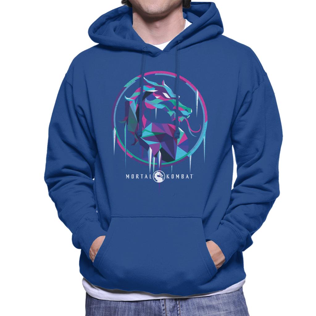 Mortal Kombat Sub Zero Ice Art Logo Men's Hooded Sweatshirt product image 6