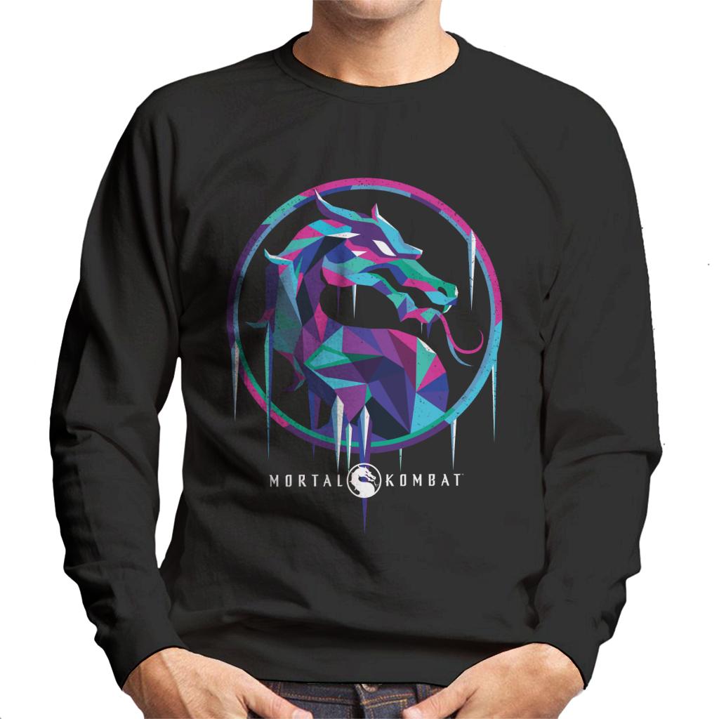 Mortal Kombat Sub Zero Ice Art Logo Men's Sweatshirt product image 1