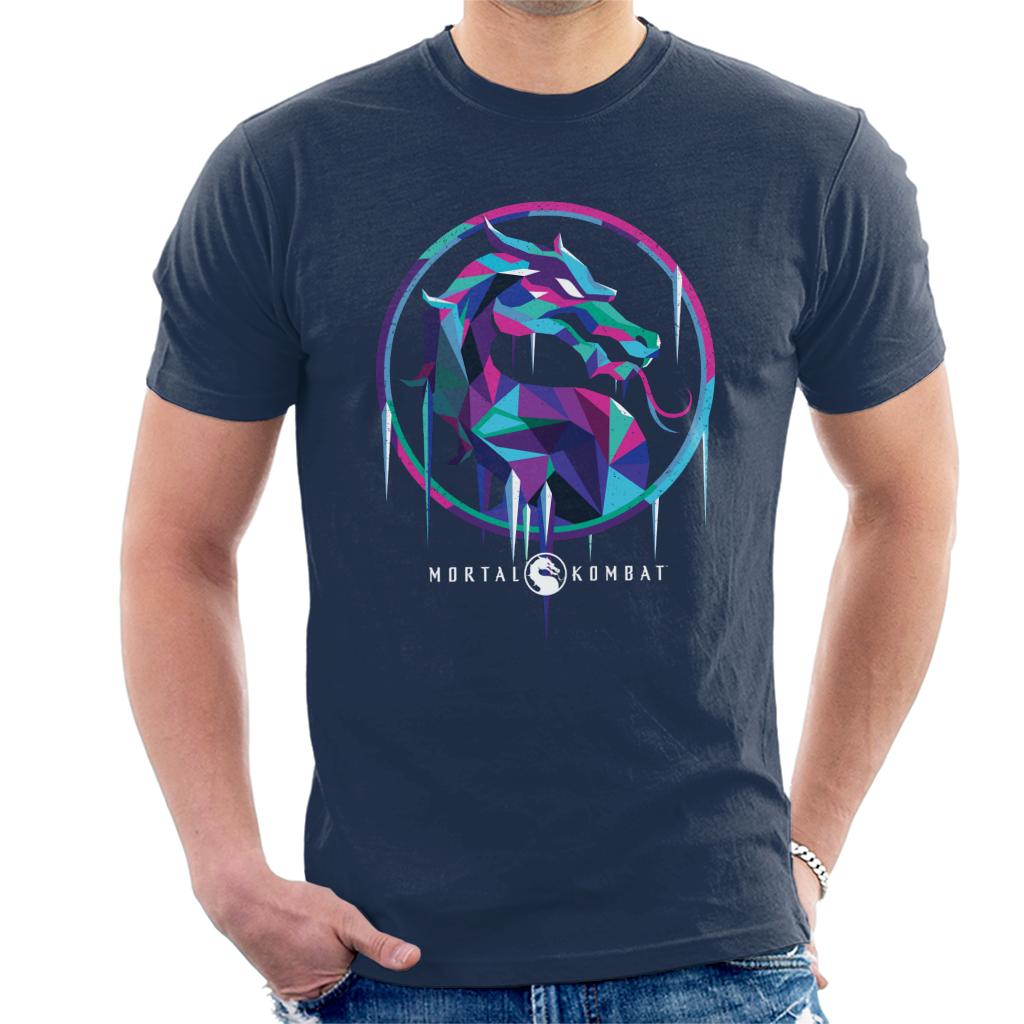 Mortal Kombat Sub Zero Ice Art Logo Men's T-Shirt product image 4