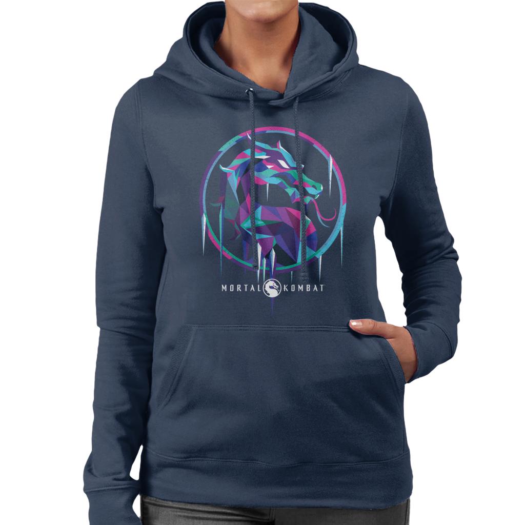 Mortal Kombat Sub Zero Ice Art Logo Women's Hooded product image 4
