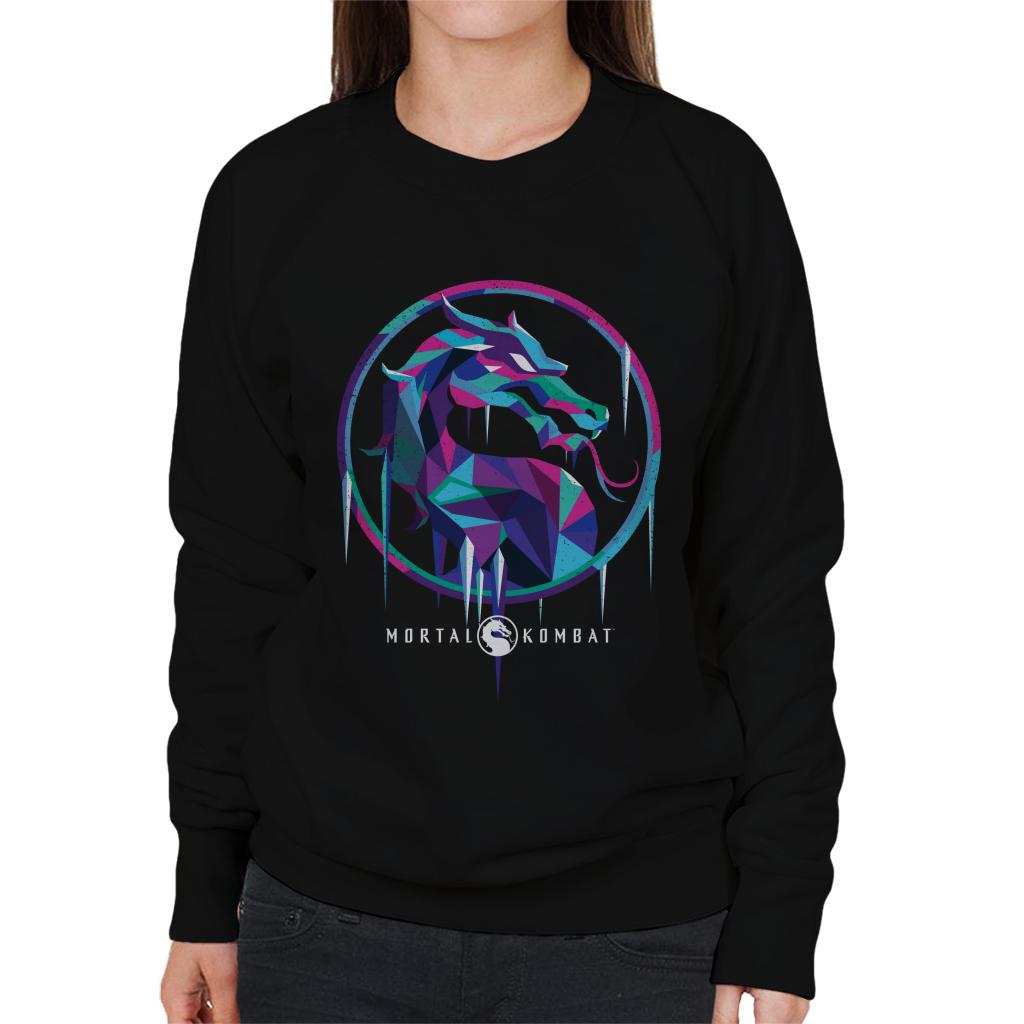 Mortal Kombat Sub Zero Ice Art Logo Women's Sweatshirt product image 1