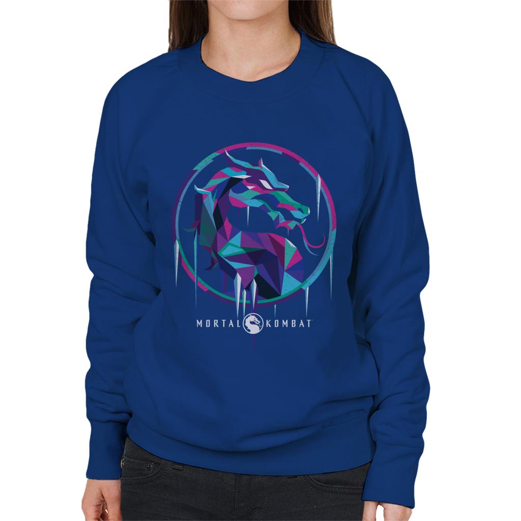 Mortal Kombat Sub Zero Ice Art Logo Women's Sweatshirt product image 6