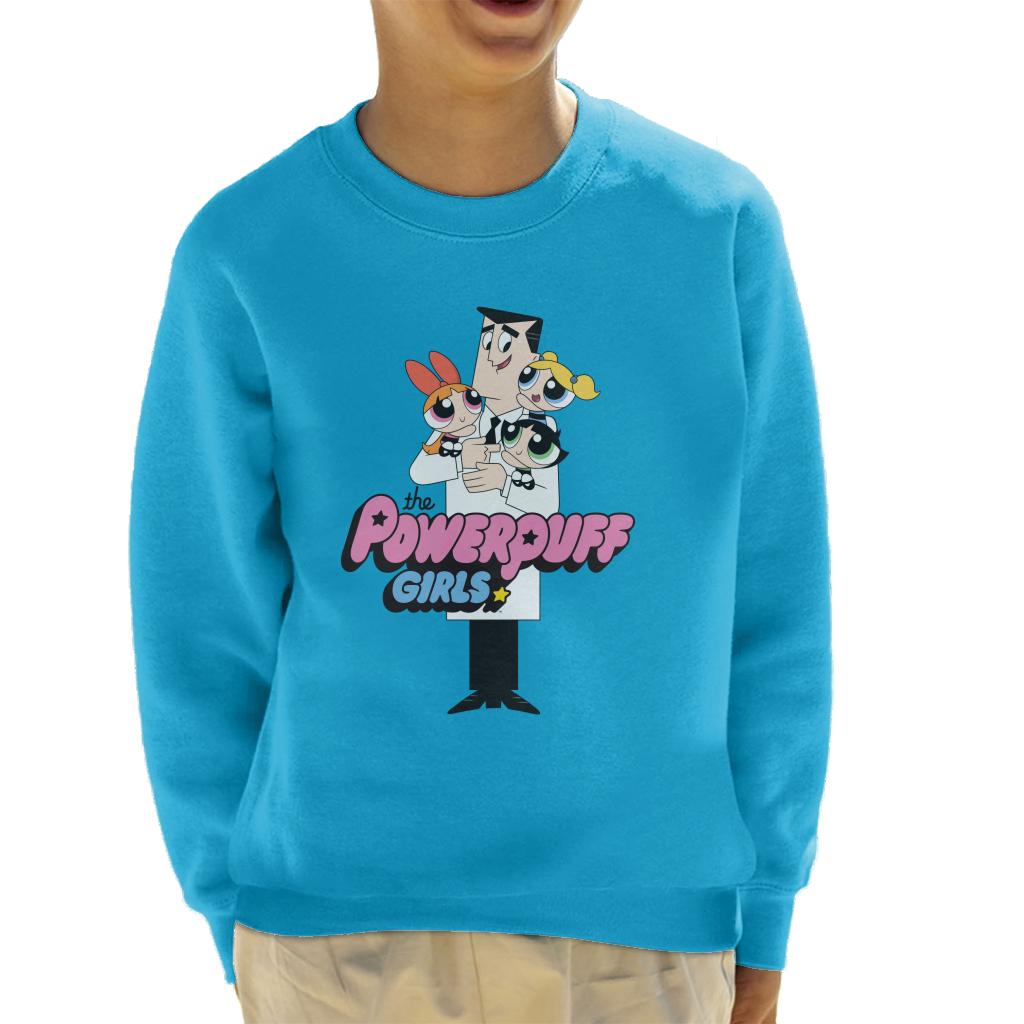 Powerpuff Girls With Professor Utonium Kid's Sweatshirt product image 4
