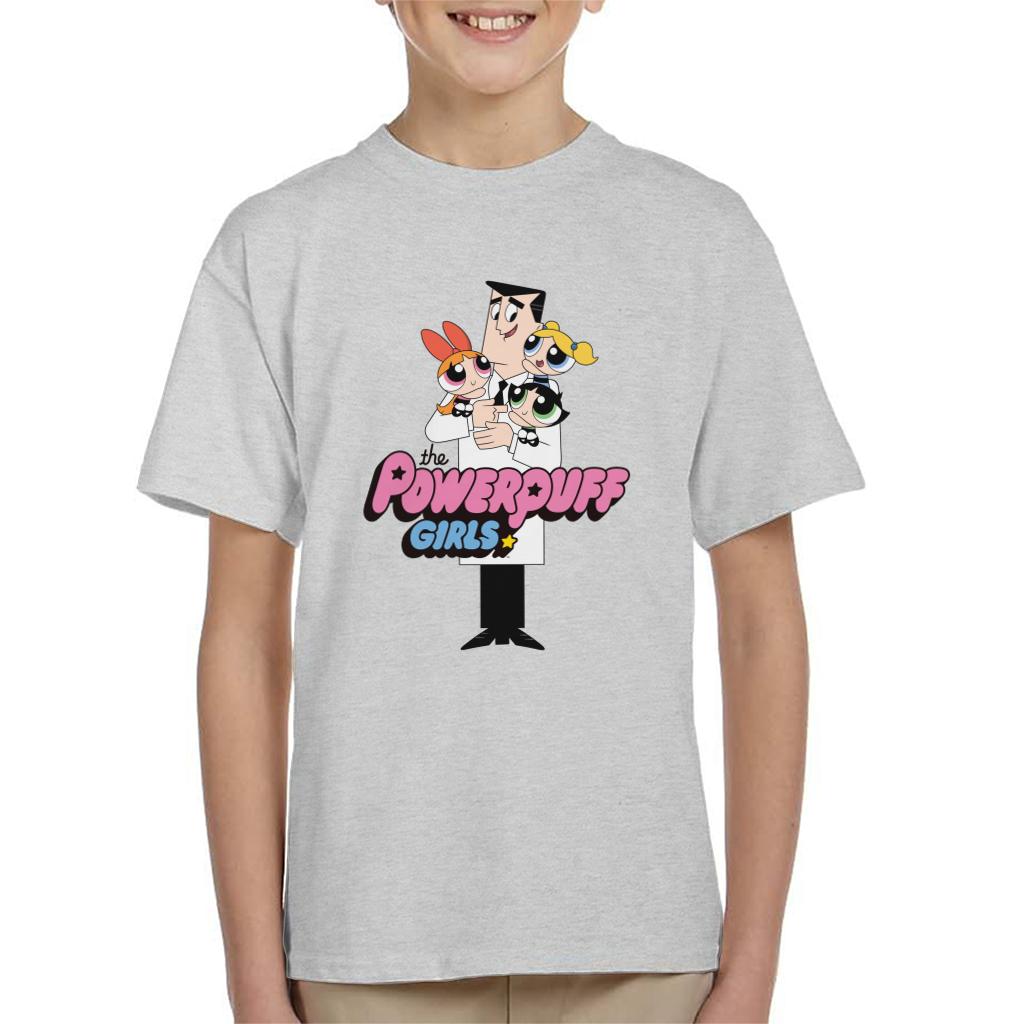 Powerpuff Girls With Professor Utonium Kid's T-Shirt product image 1