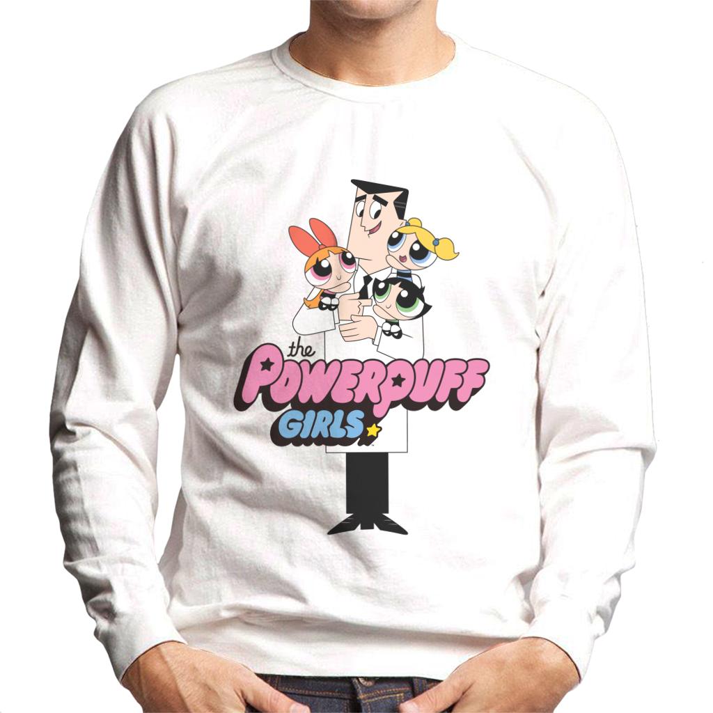 Powerpuff Girls With Professor Utonium Men's Sweatshirt product image 4