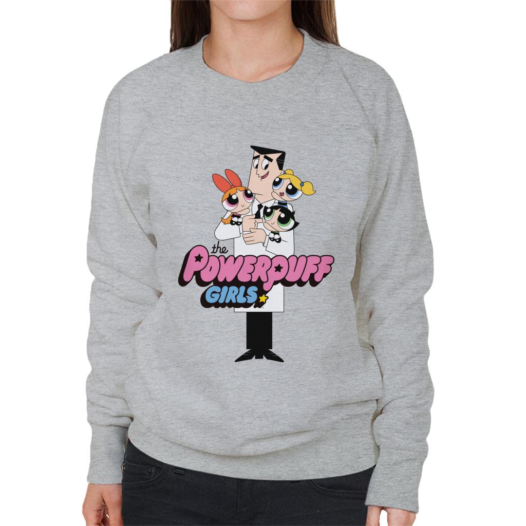 Powerpuff Girls With Professor Utonium Women's Sweatshirt product image 1