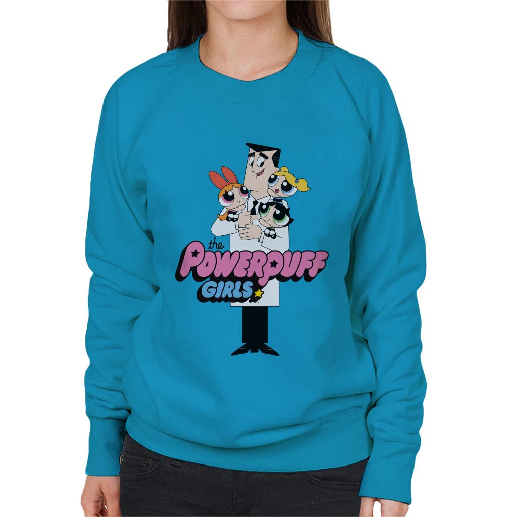 Powerpuff Girls With Professor Utonium Women's Sweatshirt product image 6