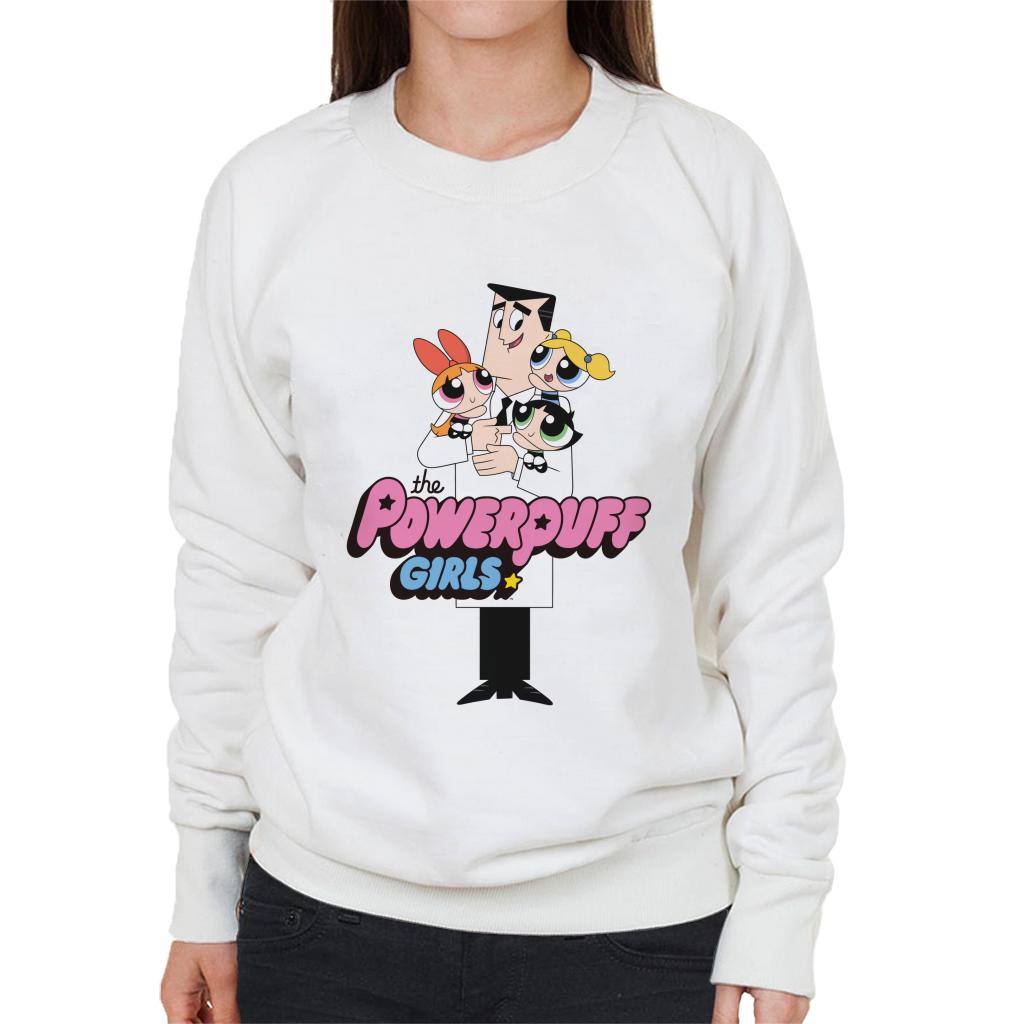 Powerpuff Girls With Professor Utonium Women's Sweatshirt product image 4
