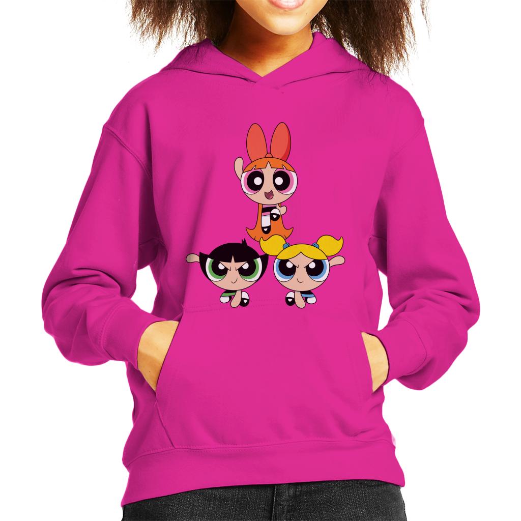 Powerpuff Girls Action Pose Kid's Hooded Sweatshirt product image 6