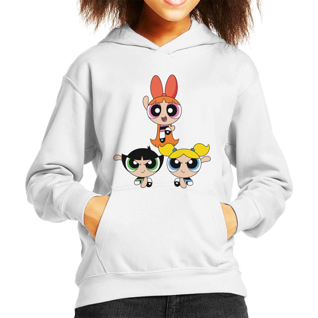 Powerpuff Girls Action Pose Kid's Hooded Sweatshirt product image 4