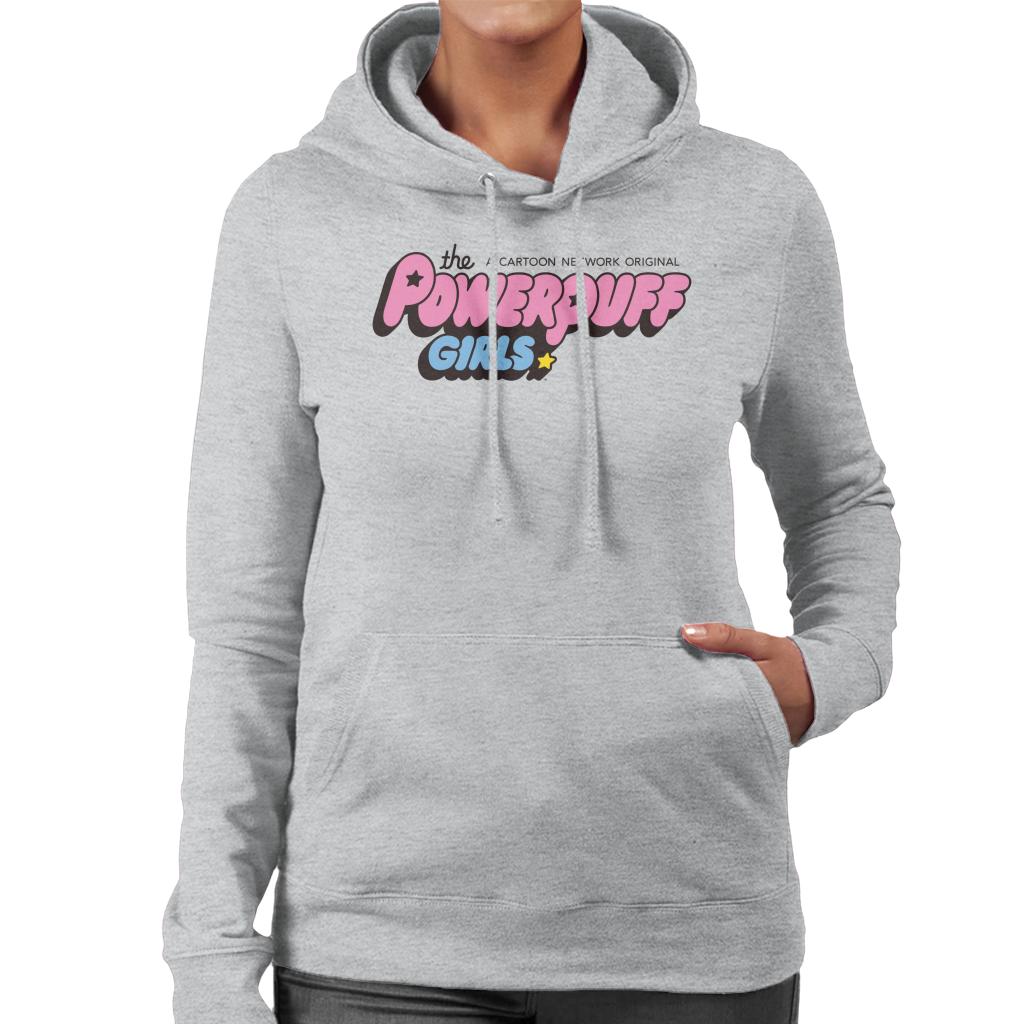 Powerpuff Girls Bubble Text Logo Women's Hooded Sweatshirt product image 1