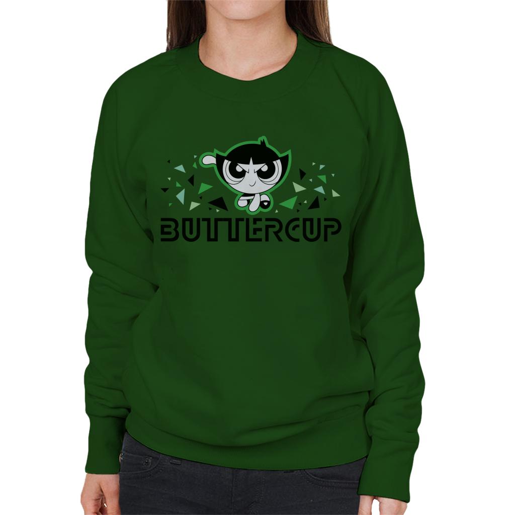 Powerpuff Girls Buttercup Triangle Art Women's Sweatshirt product image 6