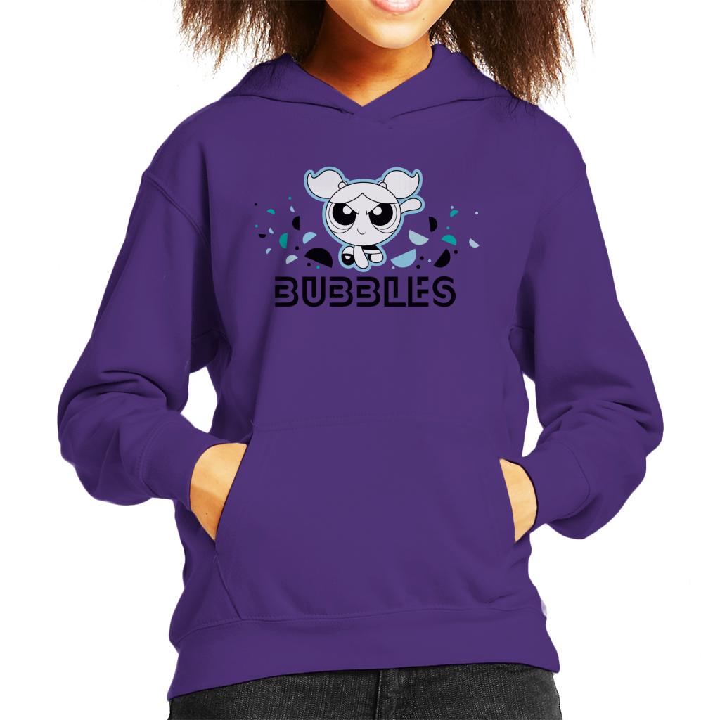 Powerpuff Girls Bubbles Circle Art Kid's Hooded Sweatshirt product image 4